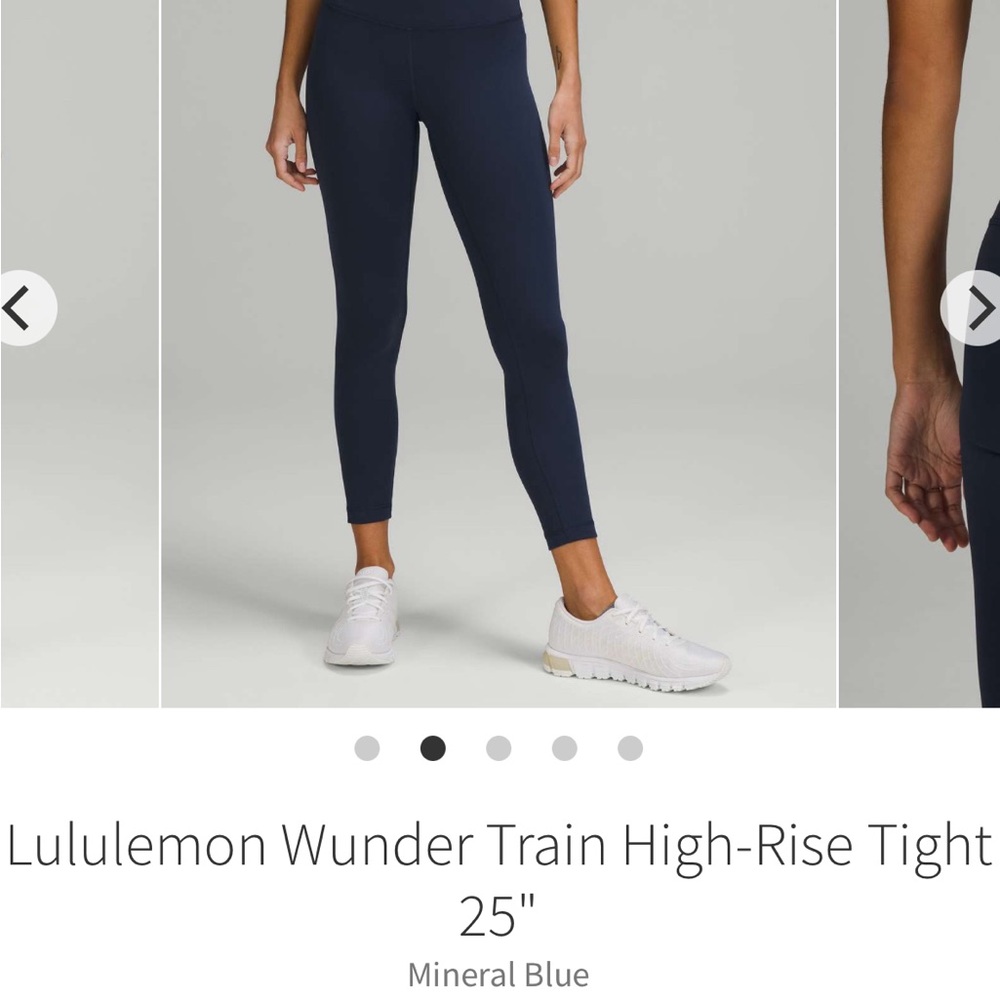 Great pre-loved condition Lululemon Wunder Train High Rise Tight 25”